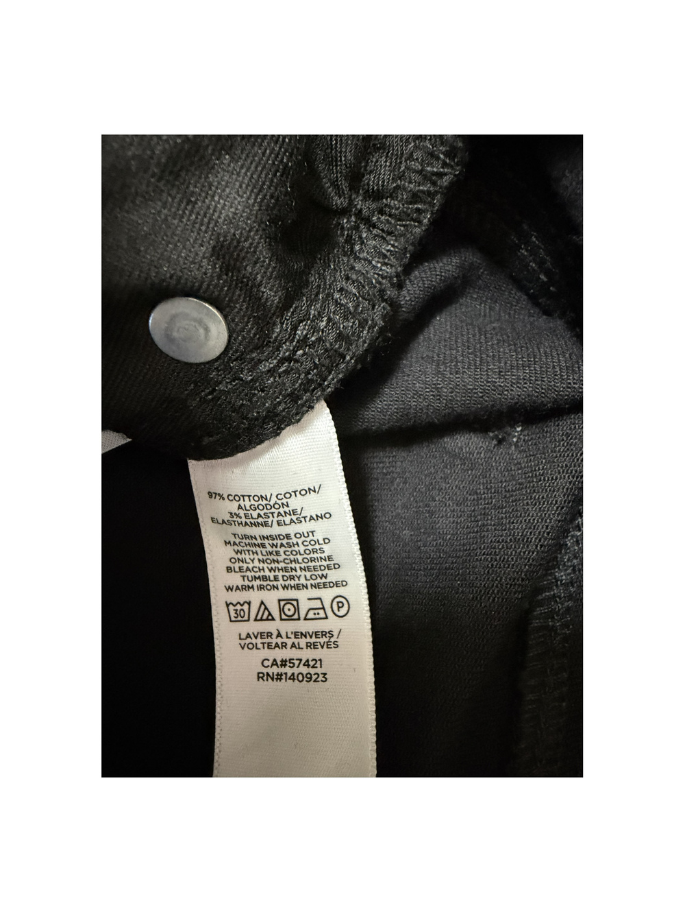 LOFT The Skinny High Rise Curvy Black Jeans Size 30 - Picture 3 of 6